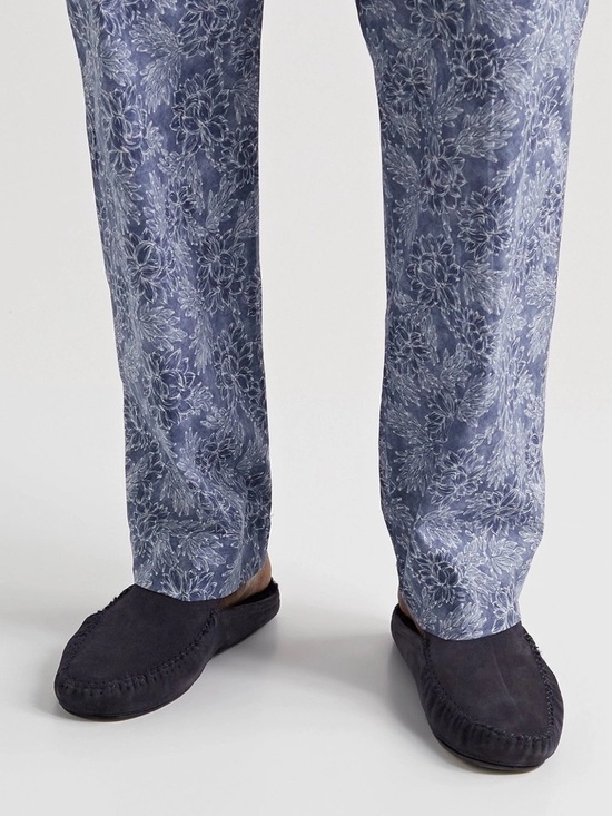 Manolo Blahnik - Crawford Suede Slippers - Blue main image 12